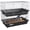 Black, variant on WSWJY 2-Tier Small Animal Cage, Chinchilla Ferret Cage Indoor with Dish and Bottle, 2 Doors, Deep Bottoms, Ramp, 28", Black