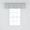 thumbnail image 2 of Ambesonne Yellow and Green Window Valance, Dotted Hexagons, 54" X 12", Eggplant Pale Seafoam, 2 of 3