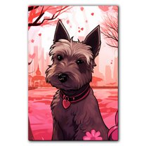 Scottish Terrier Dogs Wall Art, Lovely Dog Canvas Art, Home living room décor, Pets Canvas - Dog Gift Valentines Day for Him and Her