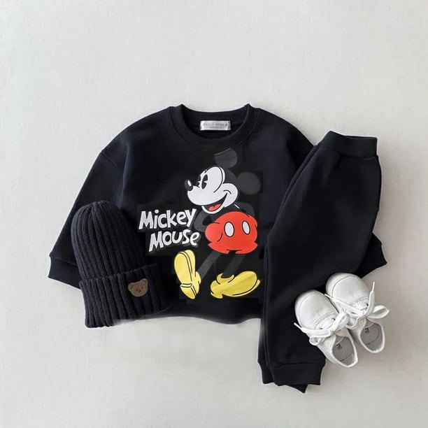 Conjunto De Ropa Para Bebé Niño 2 Piezas - Sudadera Y Pantalón De Algodón Con Estampado De Animales