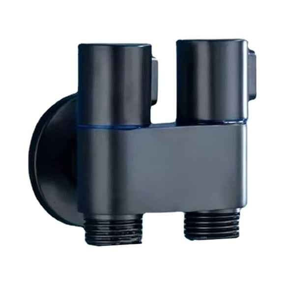 Robinet de Salle de Bain Noir Mat, Ensemble de Robinet de Douche 1-Entrée-2-Sorties à Double Commande, Mini Douche à Double Commande 2023 la Plus Récente, Boyau Extra Long, Trousse de Robinet de Salle de Bain à Haute Pression pour Bidet et Douche