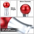 thumbnail image 5 of J2 Engineering J2-SK-010-RD Universal Fits 6-Speed Manual Transmission 2-Pc Ball Teardrop Style Shift Knob & Thread Adapters Red, 5 of 6