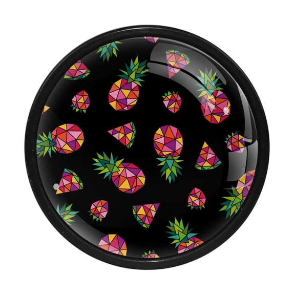 4 Pcs Pineapple Knobs for Kitchen Cabinet Cupboard Dresser Bookcase Drawer Pulls Handles Round Home Decor