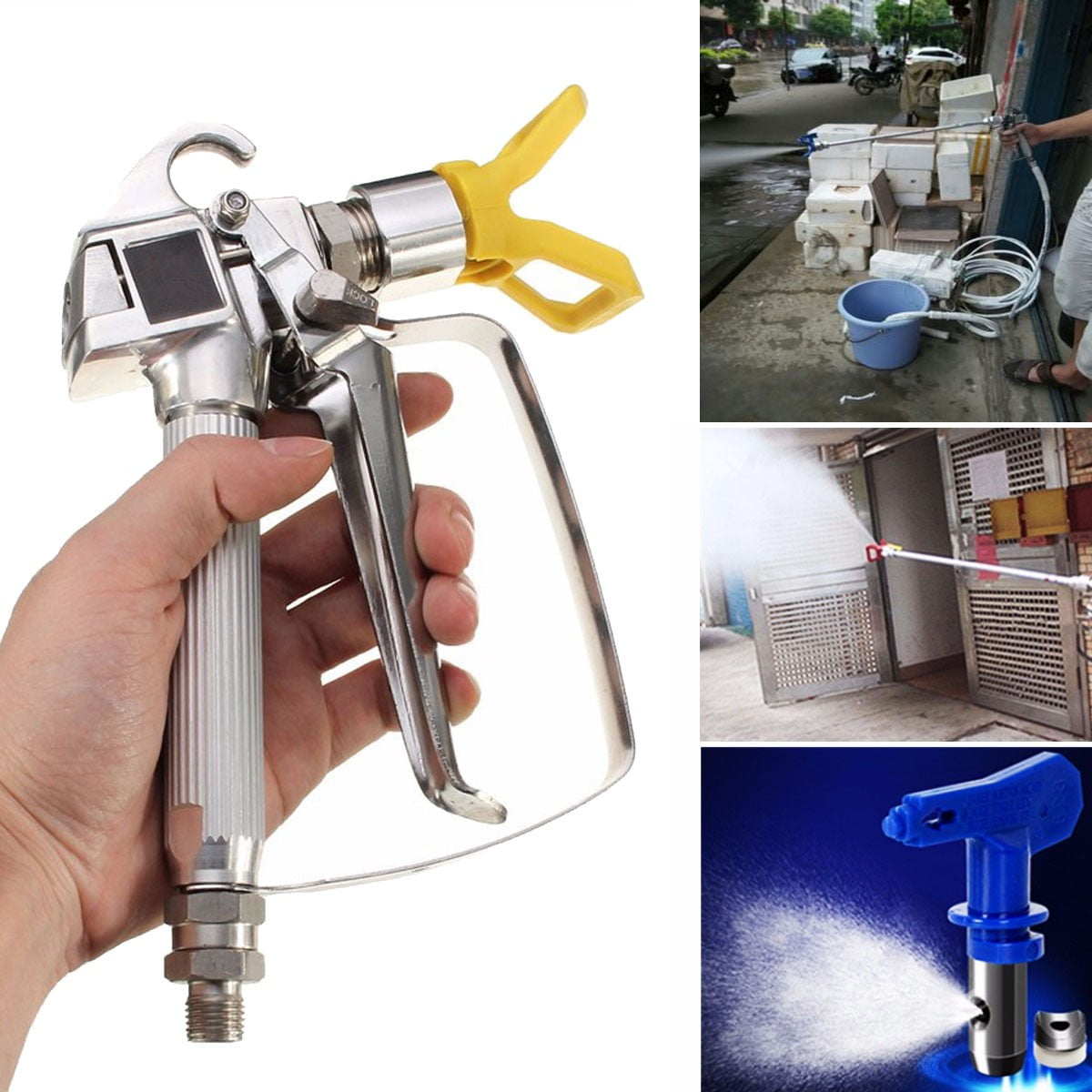 3600PSI Airless Paint Sprayer Gun High Pressure with 517 Spray Tip