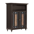 thumbnail image 4 of Teamson Home Wooden Bathroom Floor Accent Cabinet Glass Doors Espresso ELG-534, 4 of 6