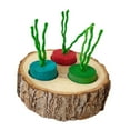 thumbnail image 1 of Juguete alimentador de forrajeo, juego de rompecabezas de madera, dispensador de golosinas, alimentación para conejitos, ratones, periquitos, animales vistoso, 1 of 8