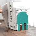 thumbnail image 6 of Junzan Cute Cat Paw And Dog for Wood Bookends,1 Pair Book Ends for Shelves Book Holder Stand Decorative Book Stoppers for Heavy Duty Books/CD/File/Video Games, 6 of 8