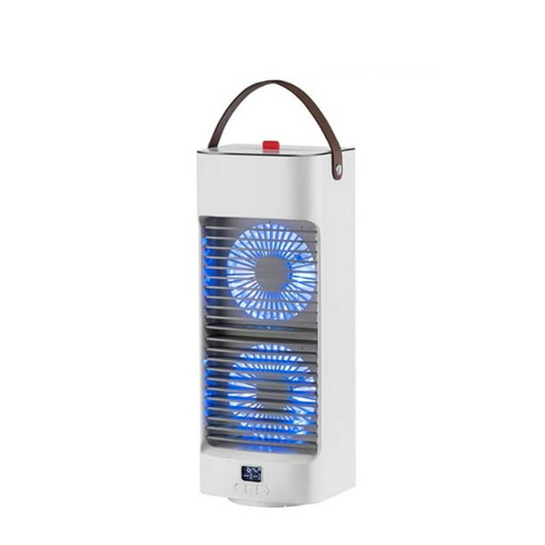 Monstrate Aire acondicionado portátil de doble niebla con ventilador enfriador de luz nocturna de bajo ruido 3 engranajes ventiladores de refrigeración Electrodomésticos Monstrate HA066117-00