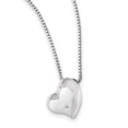 thumbnail image 1 of SS White Ice Diamond Heart Necklace 18 Inch, 1 of 3
