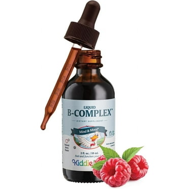 Maxi Health Liquid B-Complex with B12 – Raspberry Flavor – Energy & Brain Support – 2 fl oz