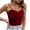 Wine, variant on Chbgutlmr Women Velvet Tank Tops Sleeveless Spaghetti Strap Sweetheart Heck Fitted Crop Tops Casual Summer Trendy Blouse Tops