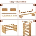 thumbnail image 3 of M optimized 60 Bottle Stackable Wine Rack, 10-Tier Solid Wood Storage, Freestanding Floor & Countertop, for Kitchen, Bar & Cabinet, Wobble-Free Design, 3 of 6