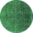 thumbnail image 1 of Ahgly Company Indoor Round Abstract Green Modern Area Rugs, 8' Round, 1 of 4