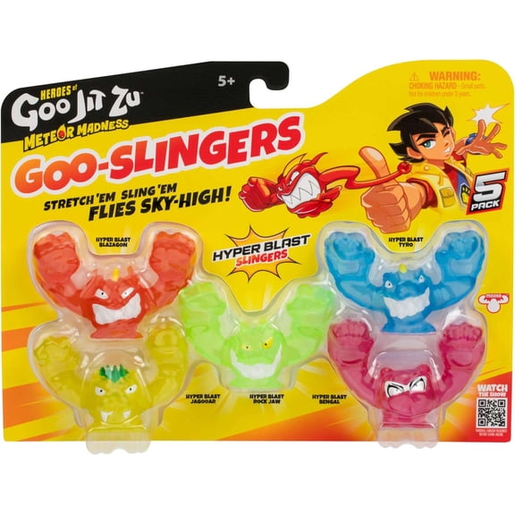 Heroes of Goo Jit Zu Meteor Madness Hyper Blast Slingers Goo-Slingers 5-Pack