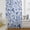 Blue, variant on Boho Blue Floral Semi Sheer Curtains Drapes for Living Room,Bedroom,French Doors Window 45 Inches Long,Farmhouse Botanical Vintage Paisley Flower Rod Pocket Chiffon Curtain Voile Drapery Panel