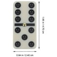 thumbnail image 2 of Miangastore 1 Set Dominoes Set Entertainment Recreational Party Game Toy with Wooden Box, 2 of 9