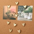 thumbnail image 5 of 24Pcs Heart Decorative Pins, Cute Pins for Bulletin Board, Office or Home (Gold), 5 of 6