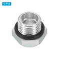 thumbnail image 3 of Uxcell Air Compressor Oil Sight Glass, 2 Pack G 1/4" Aluminum Oil Liquid Level Gauge, 3 of 5