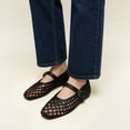 thumbnail image 5 of Mary Jane Flats for Women, Comfortable Round Toe Dressy Ballet Flats with Braided Adjustable Buckle and Memory Foam Cushioning, 5 of 6