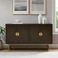 thumbnail image 4 of Pemberley Row Particle Board Dark Brown Sideboard Rectangular Adjustable Shelving 54"W Unassembled, 4 of 17