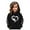Black, variant on Toddler Girls Pullover Hoodie Sweatshirt Long Sleeve Sweatshirt Graphic Hoody Kids Cute Pullovers Top Clothes Size 4-5T,Black
