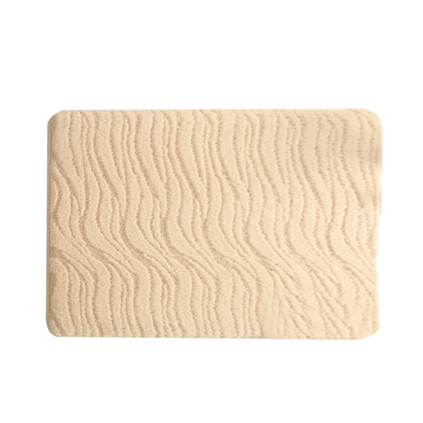 Alfombra de entrada antideslizante de microfibra a rayas extragruesa para baño y cocina. Alfombra absorbente de agua para el suelo de la entrada del baño y la cocina.