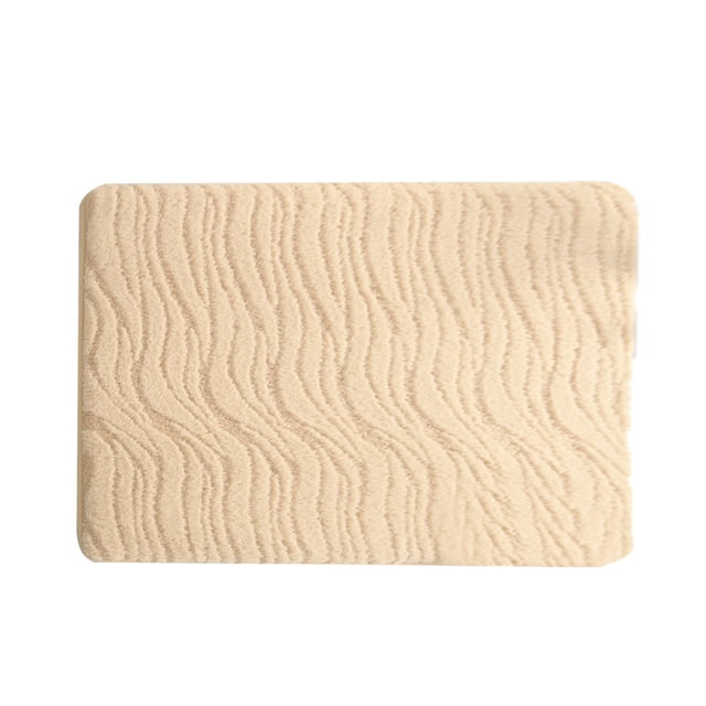 Bathroom Rugs and Mats Sets Extra Thick Microfiber Striped Door Mat - Non-Slip Bathroom Kitchen Entry Rug Water-Absorbent Floor Mat For Bathroom Kitchen Doorway Foot Mat Fall Door Mat