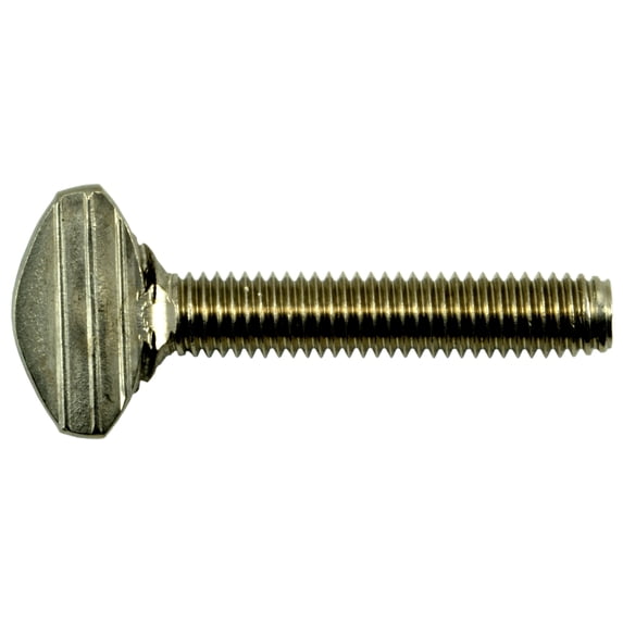 8mm-1.25 x 40mm A2 Stainless Steel Coarse Thread Thumb Screws (3 pcs.)