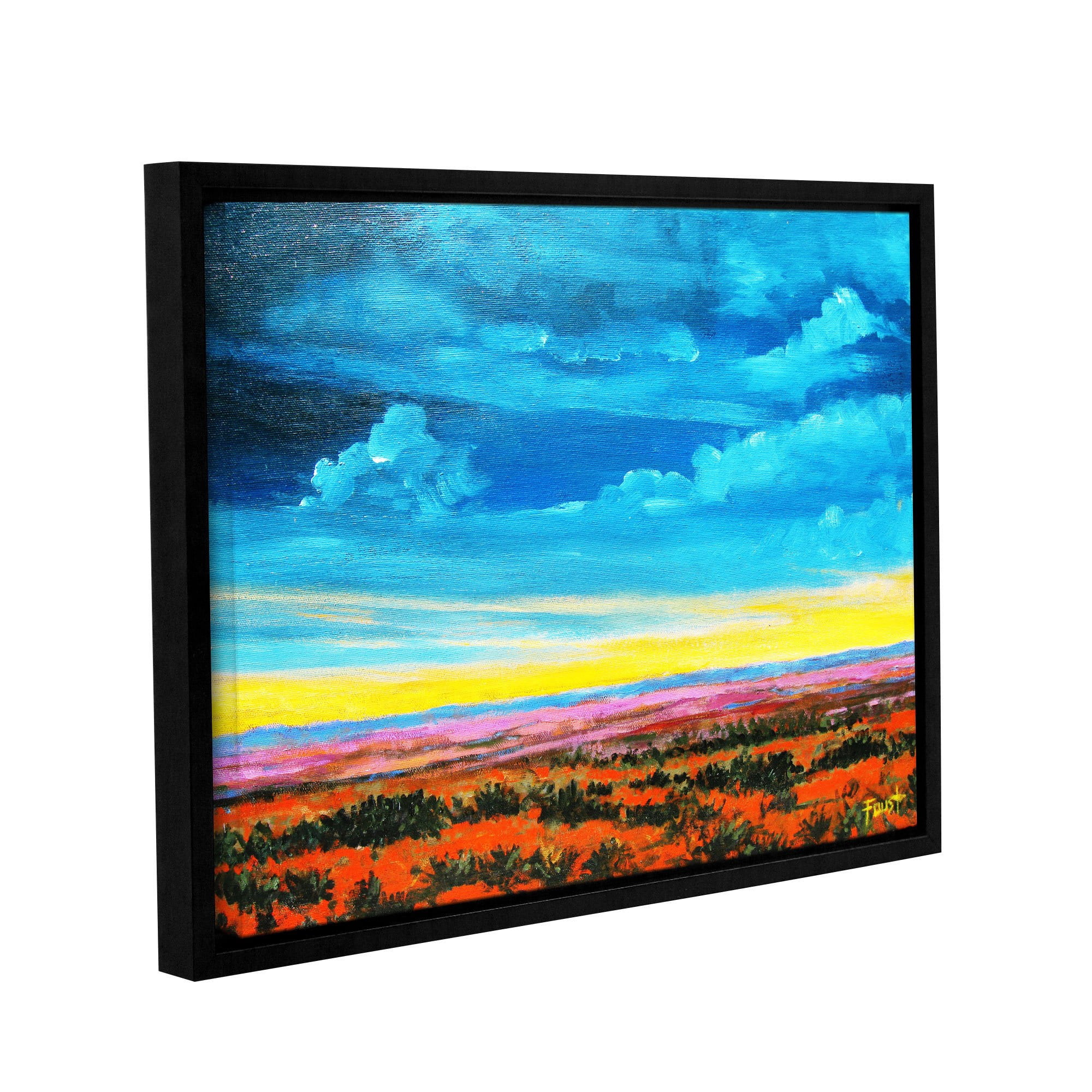 ArtWall Gene Foust "Riders on the Storm" Gallery-Wrapped Floater-Framed Canvas