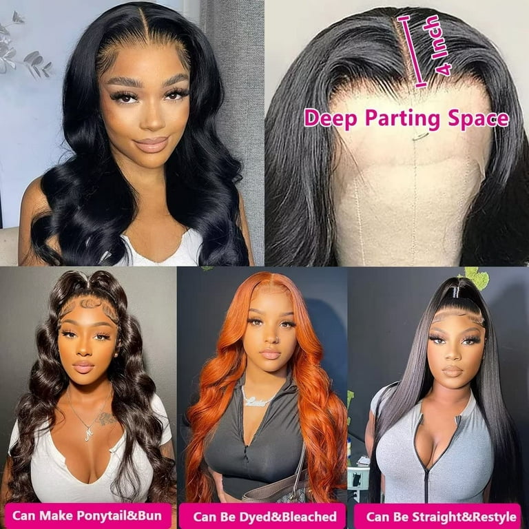 4 inch part lace front cheap wigs