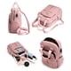 thumbnail image 5 of Mochila de nailon para mujer, impermeable, para portátil, para estudiantes (roja), 5 of 6