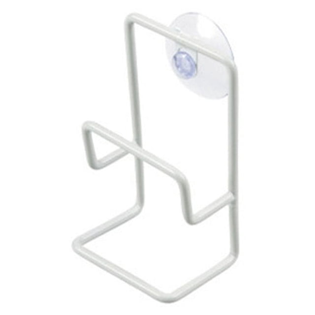 Sink Sucker Drain Rack Sponge Storage Holder Kitchen Soap Stand Dish Cloth Shelf White