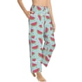 thumbnail image 2 of Daiia Watermelon Women's Sleep Pant with Pockets and Drawstring,Pajama Pants-Small, 2 of 9