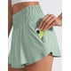 thumbnail image 5 of Short falda CRZ YOGA de talle alto con volantes, shorts deportivos talla grande, 5 of 5