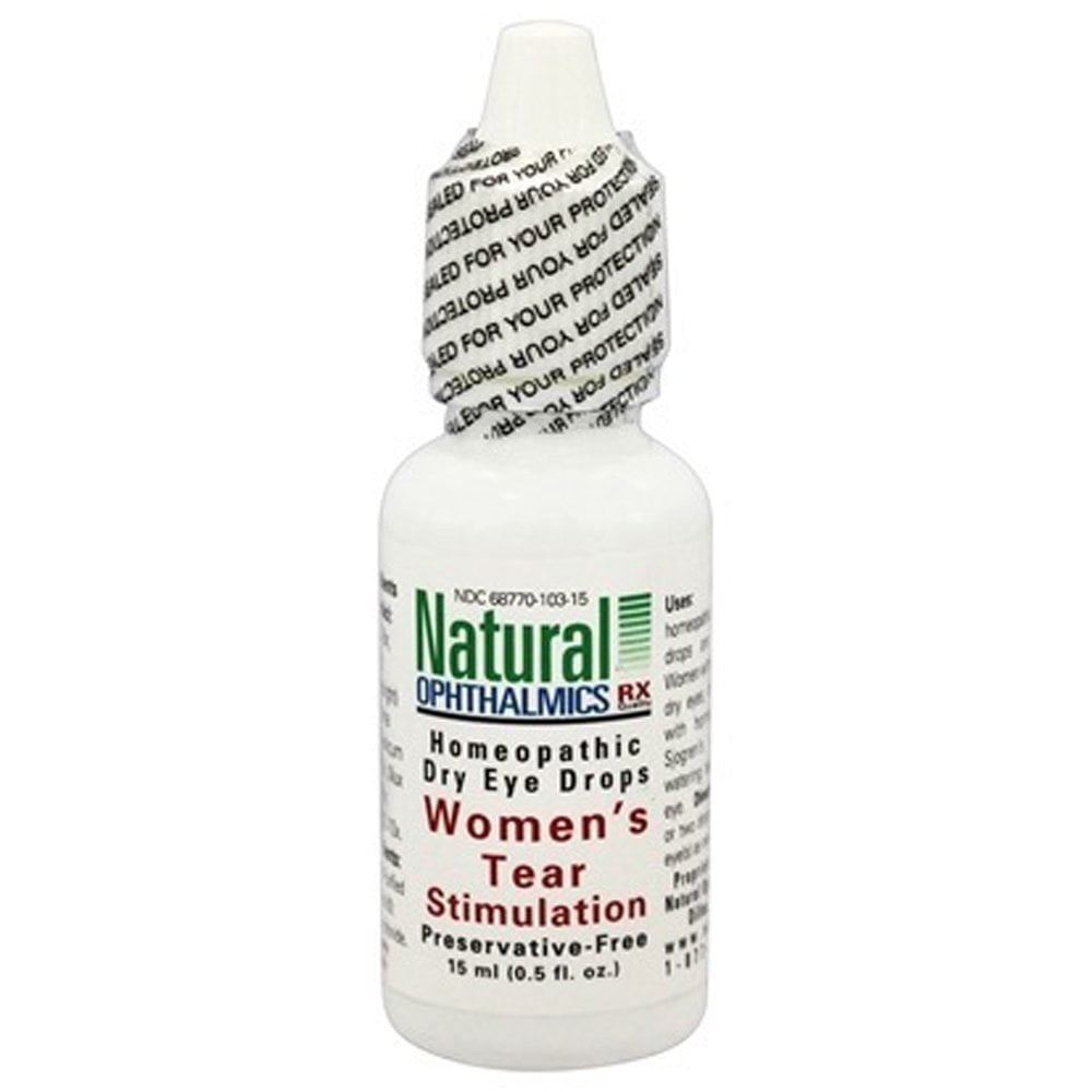 Natural Ophthalmics Women's Tear Stimulation Eye Drops, 0.5 Ounce
