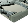 thumbnail image 2 of Ambesonne Animal Fitted Sheet, Wild Animal Pastel Design, Queen Size, Pale Green and Pale Blue, 2 of 3
