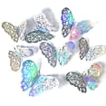 thumbnail image 1 of Juego de 72 pegatinas de mariposas huecas tridimensionales coloridas, 1 of 6