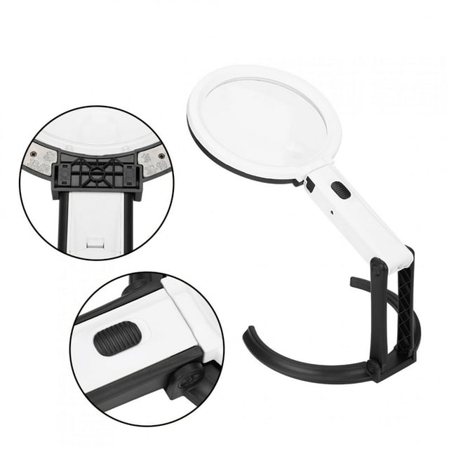 Práctico Escritorio Plegable Con Lupa Iluminada, Lupa, Para Personas Mayores Con Discapacidad Visual Y Baja Visión