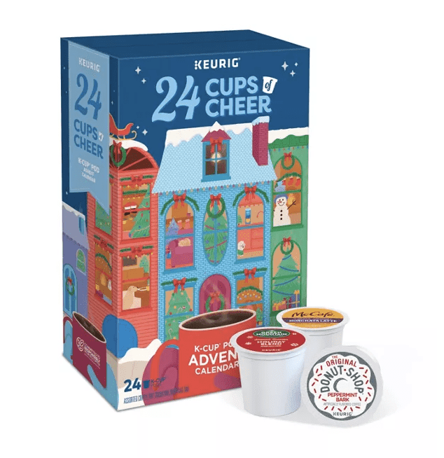 早い者勝ち✩KEURIGカプセル４箱+辻利1箱おまけ付！クリスマス限定セット✩ Keurig Coffee Christmas K-Cup Pack, 24 Count Hot Cocoa Countdown