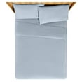 thumbnail image 5 of Beautiful Solid 4-Piece Percale Cornflower Blue Sheet Set, Double by Drew Barrymore, 5 of 5