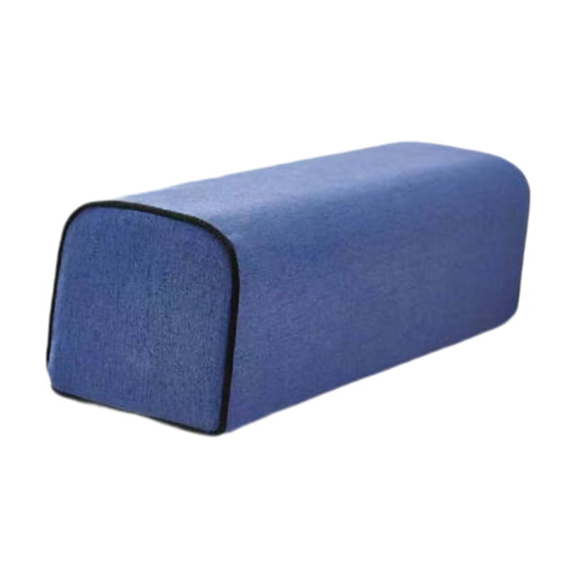 Almohada para reposabrazos de sofá, espuma de alta densidad, lino, cojín para reposabrazos, almohada de apoyo para brazos azul