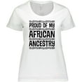 thumbnail image 3 of Inktastic Black History Proud African Ancestry Women's Plus Size T-Shirt, 3 of 5