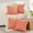 Coral, variant on 4 Packs Neutral Decorative Throw Pillow Covers 18x18 Inch for Living Room Couch Bed Sofa, Rustic Farmhouse Boho Home Decor, Soft Plush Striped Corduroy Square Cushion Case 45x45 cm