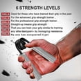 thumbnail image 3 of 6pcs 100lb - 350lbs Hand Grip Strengthener Fitness Hand Grip Set,carbon Steel No Slip Heavy-duty Gr Tw, 3 of 5