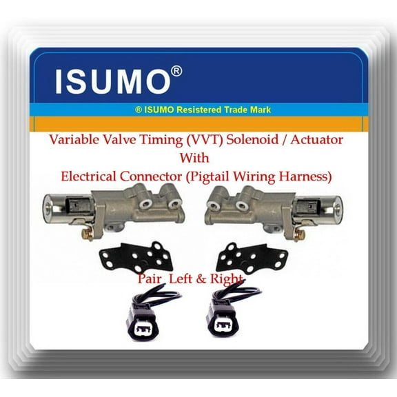 2 Pcs VVT Variable Valve Timing Solenoid W/Connectors L R Fits:Infiniti-Nissan