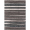 thumbnail image 1 of Ahgly Company Machine Washable Indoor Rectangle Industrial Modern Black Area Rugs, 7' x 10', 1 of 7