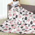 thumbnail image 6 of Pofeuu Cute Dinosaur Print Ultra-Soft Micro Fleece Blanket,for Bed Or Sofa,All Season Throw Blankets Flannel Blanket-80"x60", 6 of 7