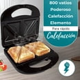 thumbnail image 4 of Sandwichera Better Chef Placas Antiadherentes Exterior de Tacto Frío Para 2 Sándwiches, 4 of 10