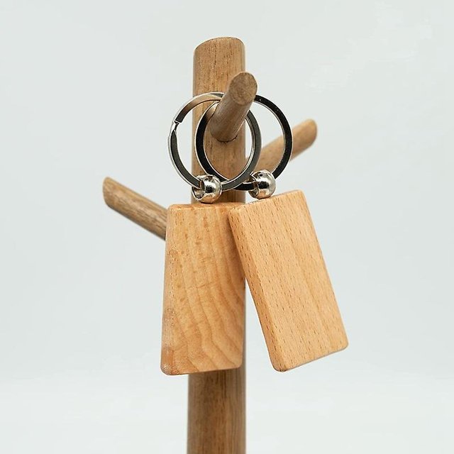 20 piezas llavero de madera en blanco llavero de madera llavero personalizado Edc o el mejor regalo artesanal Banban XianweiShao 8390605121395