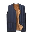 thumbnail image 2 of Chaleco para hombre de talla grande, de algodón, cálido y de terciopelo para invierno, 2 of 4